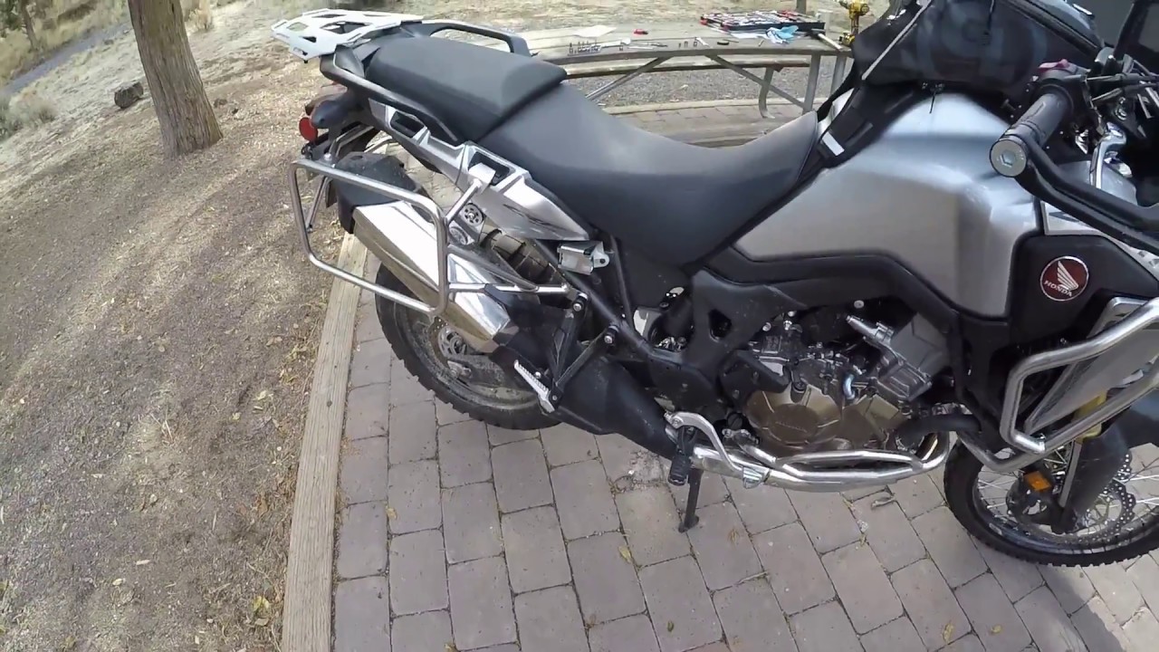 HONDA AFRICA TWIN Touratech Pannier Rack Install