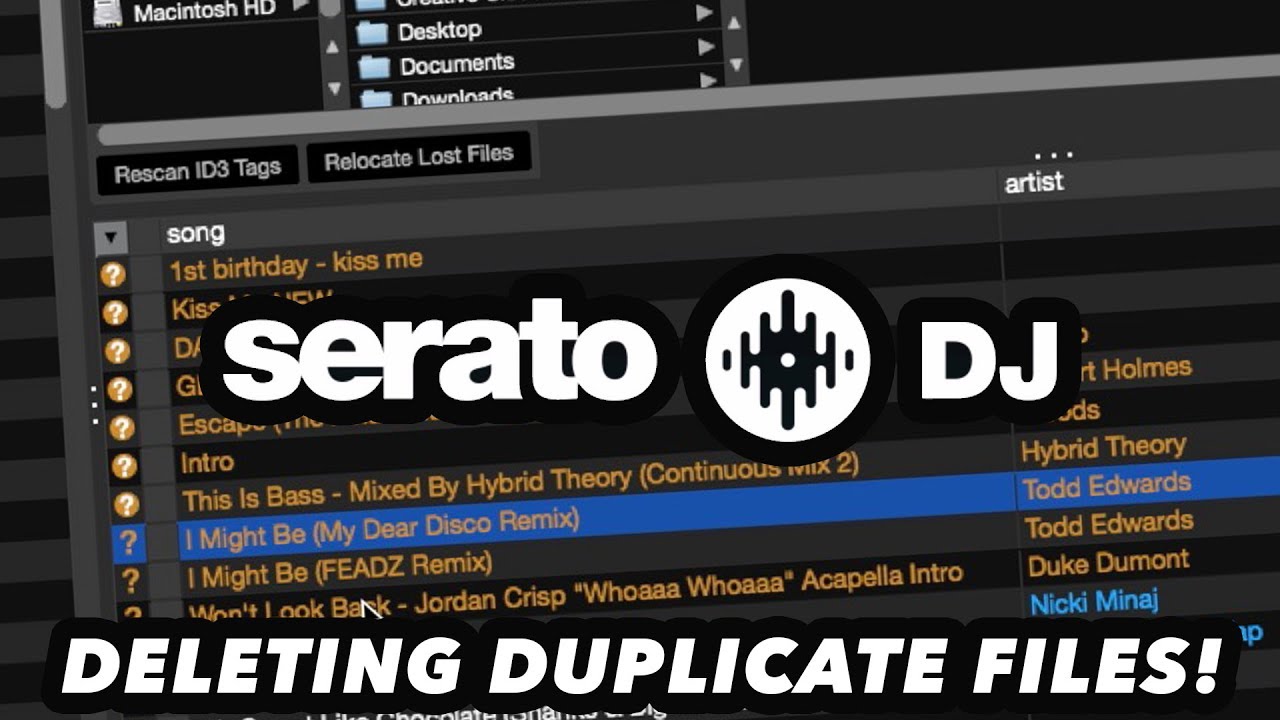 Serato DJ Tips & Tricks - How To Delete Duplicate Files!