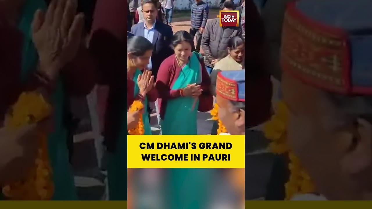Uttarakhand CM Pushkar Singh Dhami Gets Grand Welcome in Pauri Garhwal | Pre-Budget Dialogue