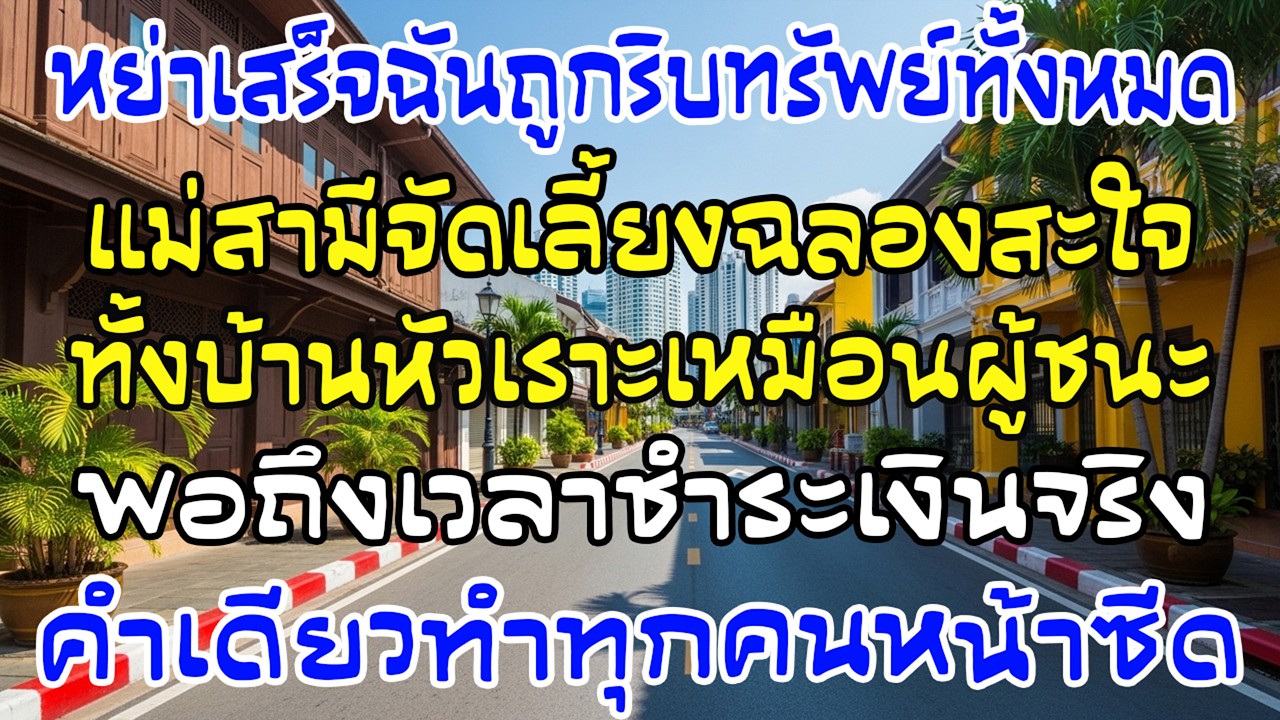 หย่าแล้วถูกริบทรัพย์ 50 ล้าน แม่ผัวจัดเลี้ยง 5 ล้าน—ถึงจ่ายเงิน ทุกคนหน้าเสีย