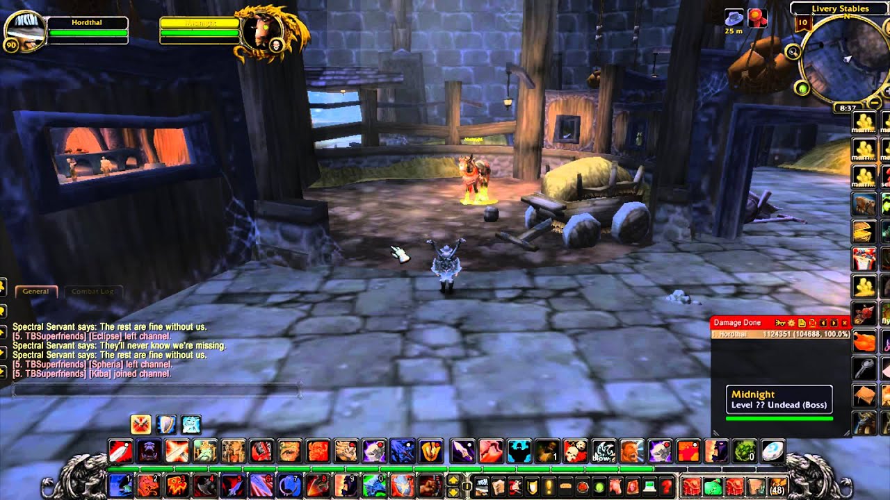 Attumen the Huntsman first boss in Karazhan as a fury warrior solo