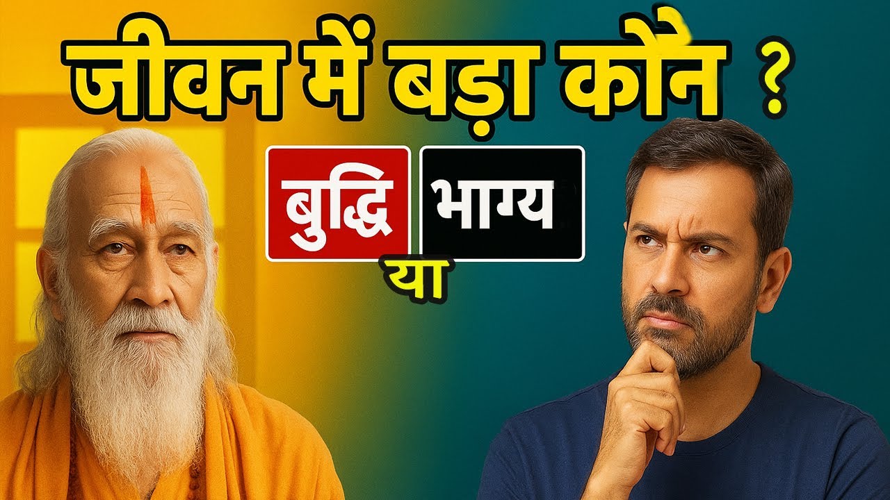 जीवन में बड़ा कौन — बुद्धि या भाग्य? | एक प्रेरक पौराणिक कथा | पौराणिक कथा