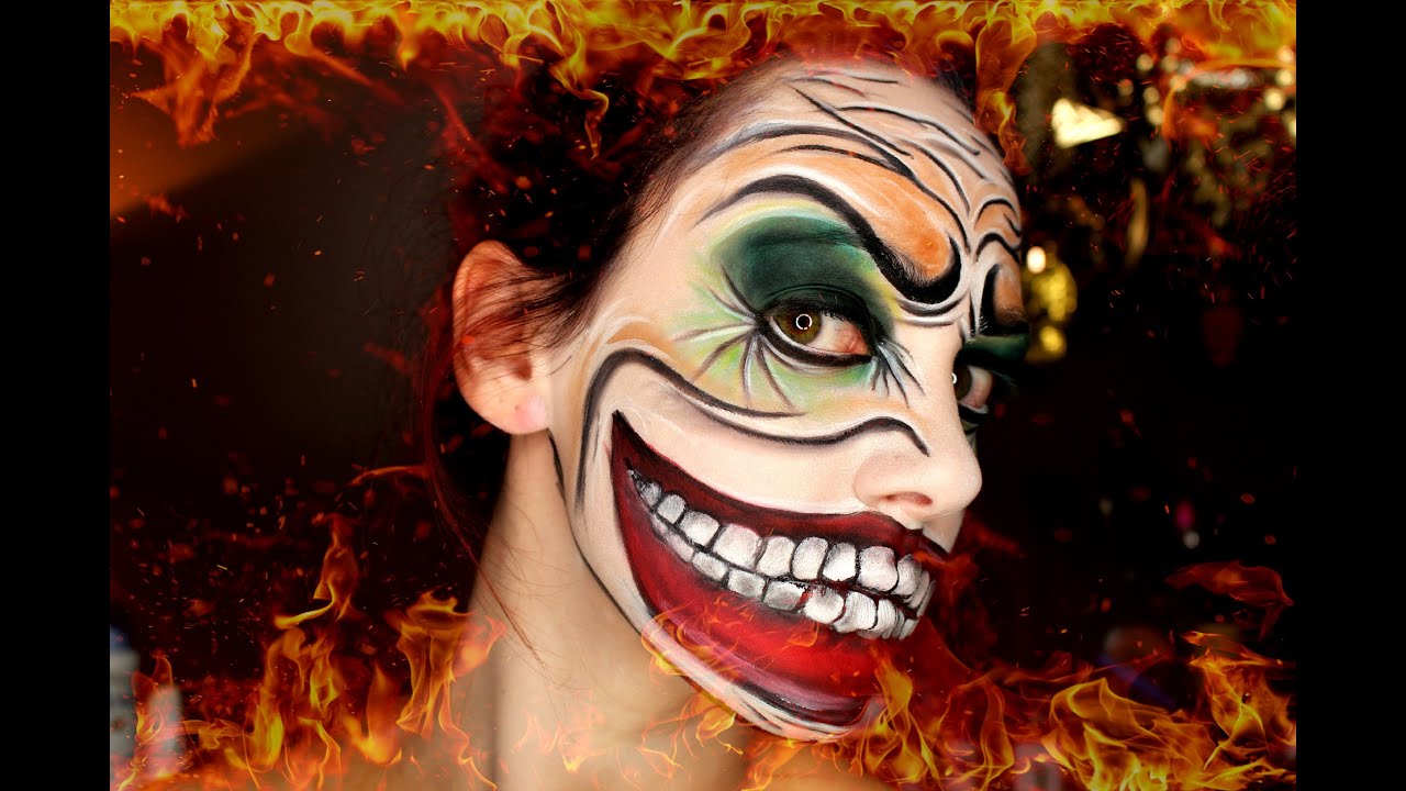 Evil Clown Makeup | Time Lapse