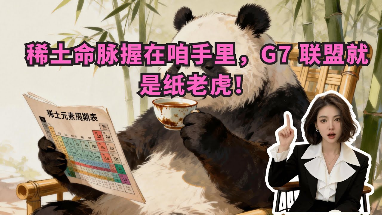 炸锅了！G7 叫嚣切断稀土依赖，真相竟是 90% 产能被咱们拿捏！