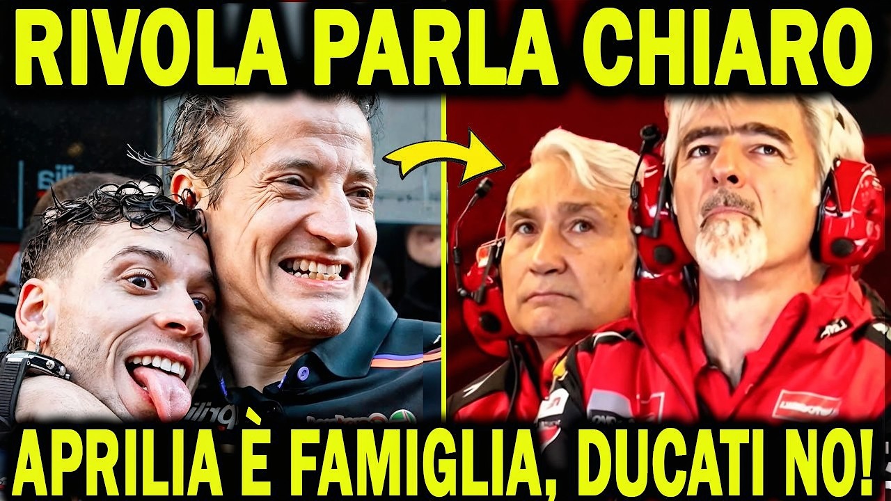 RIVOLA LANCIA LA BOMBA! Aprilia è VERA FAMIGLIA, Ducati una CASA DIVISA. DALL'IGNA DIVIDE!