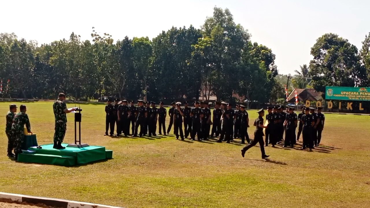 Dari awal- selesai ,Pengumuman penempatan prajurit Infantri TNI AD, dodiklatfur,Rindam III Siliwangi