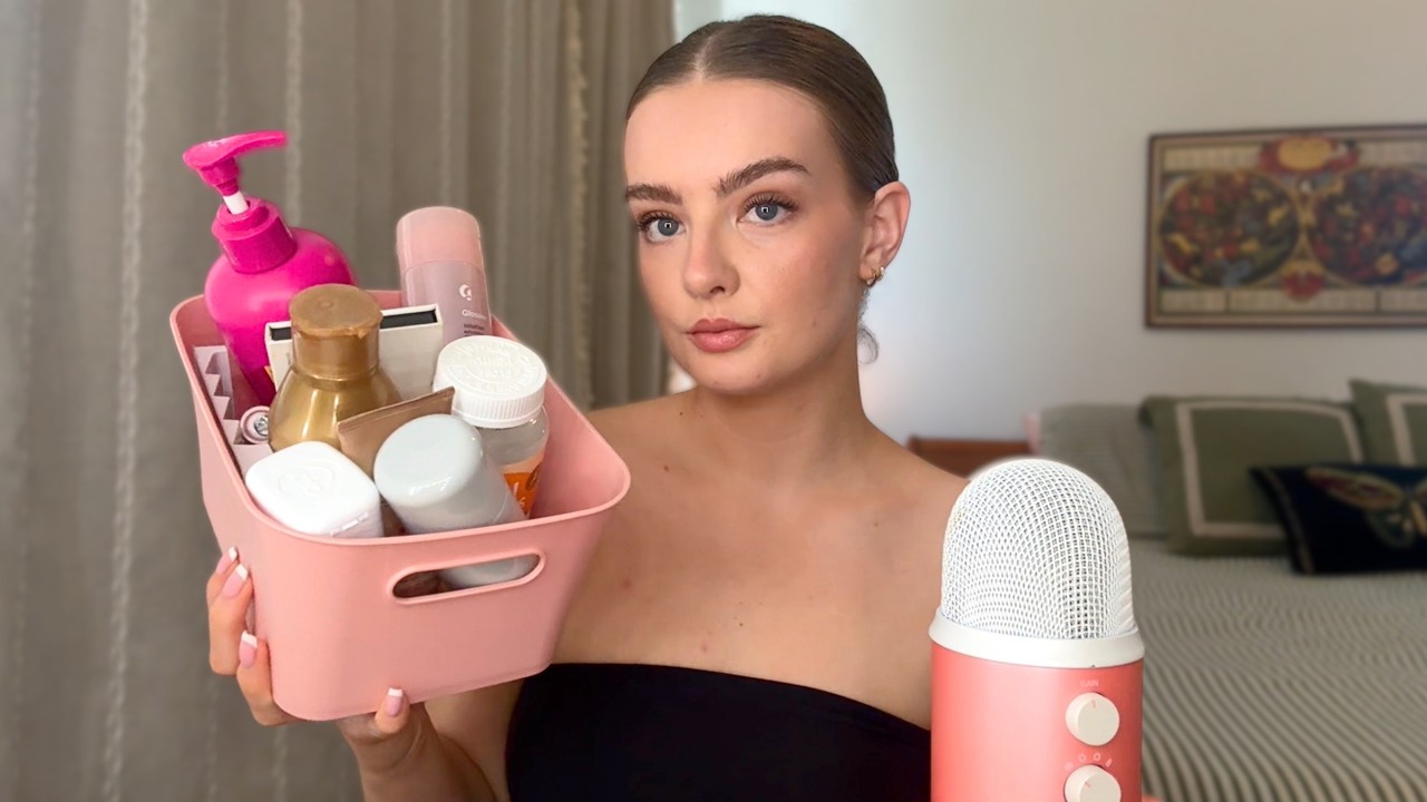 ASMR beauty products ive used up 🧴💗 💸 detailed reviews, tapping