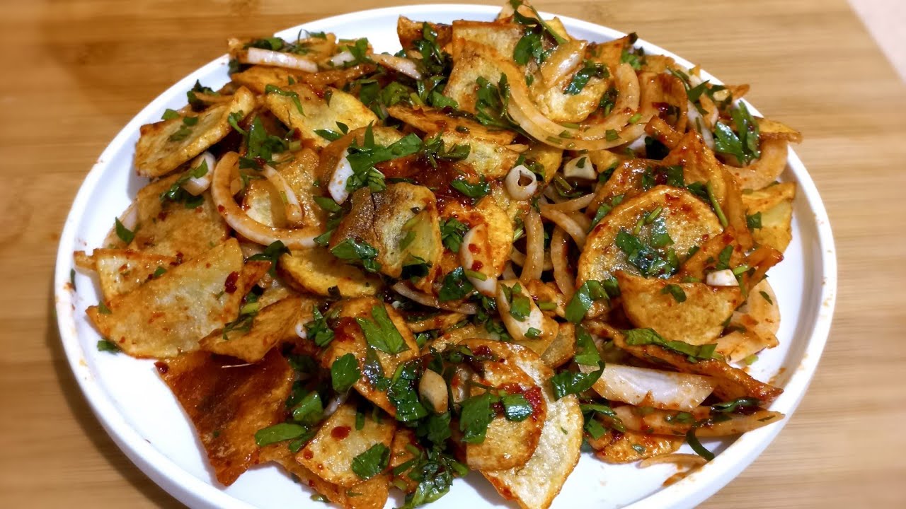 RESTORANLARDA COK PAHALIYA SATILIYOR YIYENLERN BAYILDIGI CITIR KIZARMIS PATATES SALATASI#patates