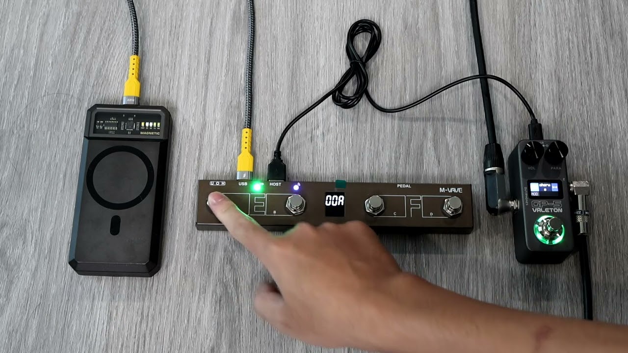 รีวิว Valeton GP-5 ใช้งานกับ M-Vave Chocolate Plus MIDI Foot Controller - Bluesy Boss