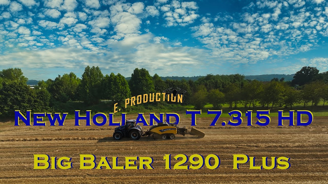 |STRAW BALING| NEW HOLLAND T7.315 Blue power HD PLM & BIG BALER 1290 Plus |Az. Agr. Bo|