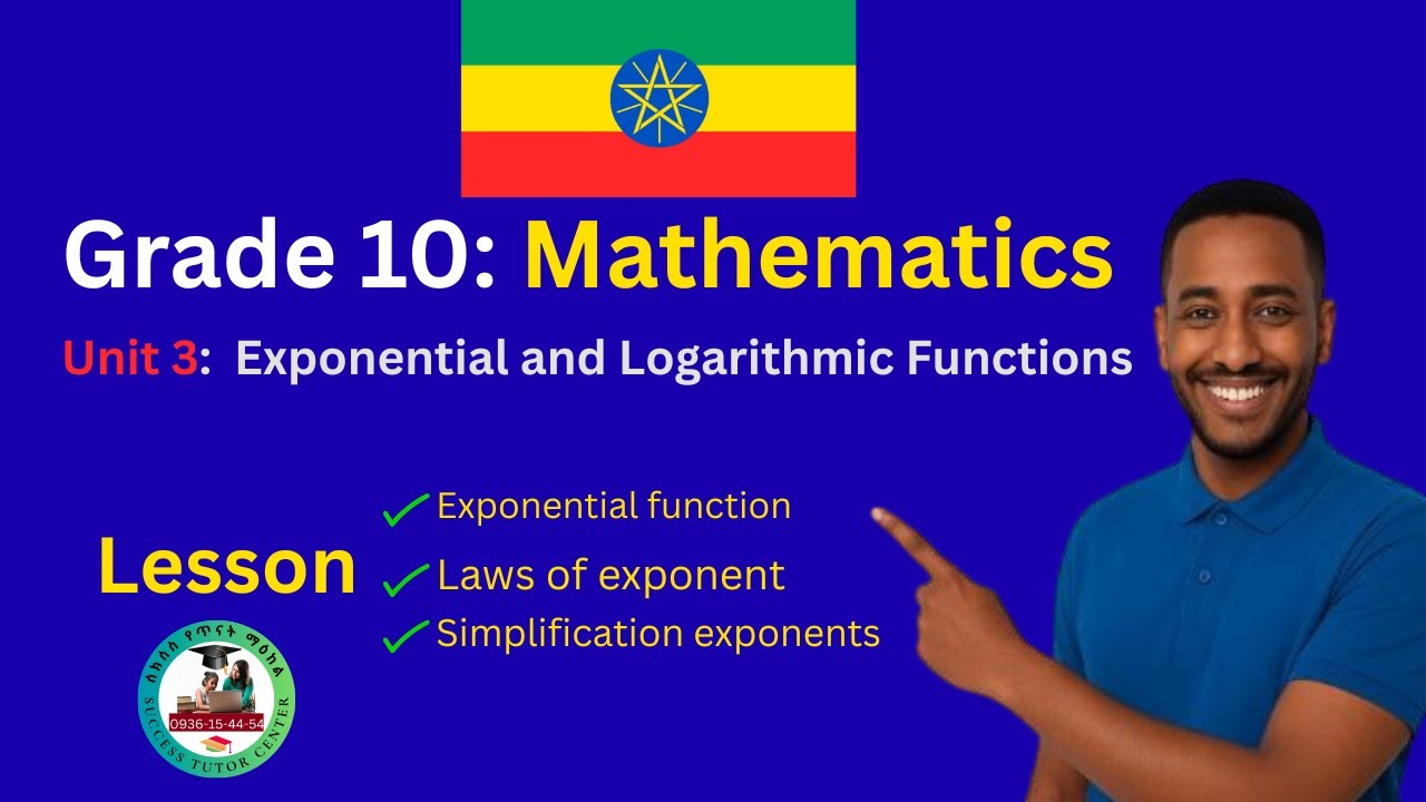 Grade 10 Mathematics unit 3 Exponential and Logarithmic Functions(#lesson one) #maths