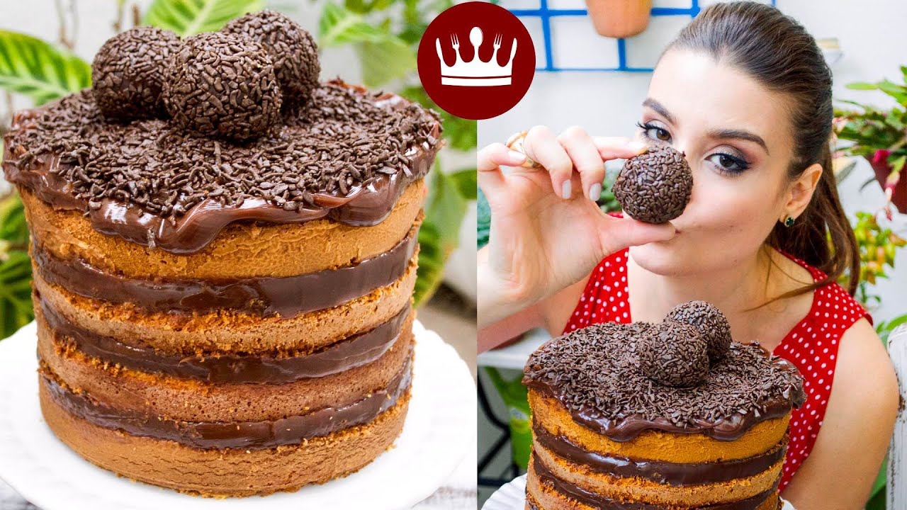 NAKED CAKE DE CENOURA COM BRIGADEIRO | Gabi Rossi | Cozinha do Bom Gosto