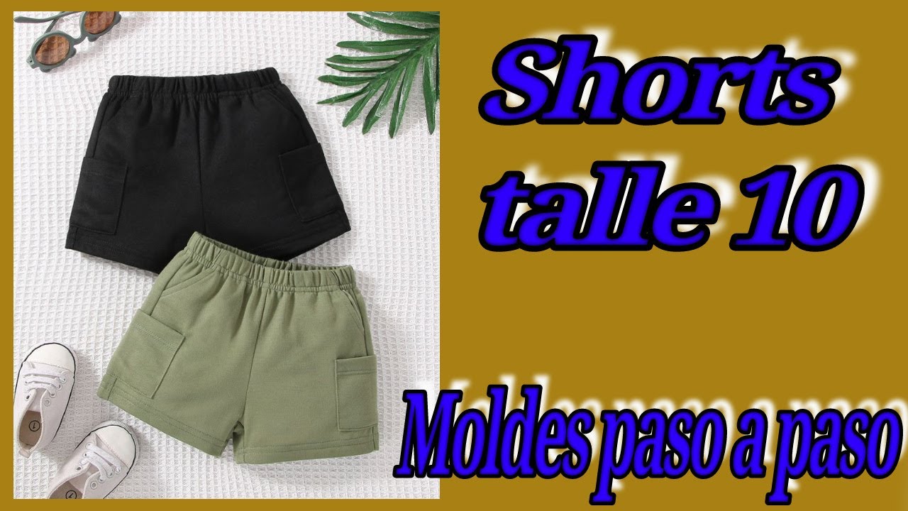 Cómo hacer shorts en talle 10 💖. Moldes paso a paso 💖