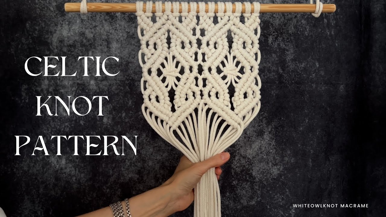 DIY Macram&eacute; Celtic Knot / Celtic Knot Pattern for Wall Decor / Macrame Tutorial