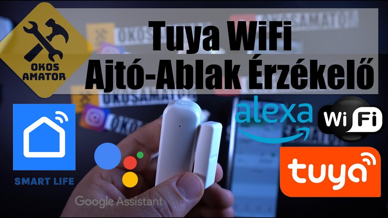Okos Otthon V&eacute;delem eMastiff Tuya WiFi Ajt&oacute;-Ablak &Eacute;rz&eacute;kelő Teszt | Alexa & Google Home Kompatibilis!