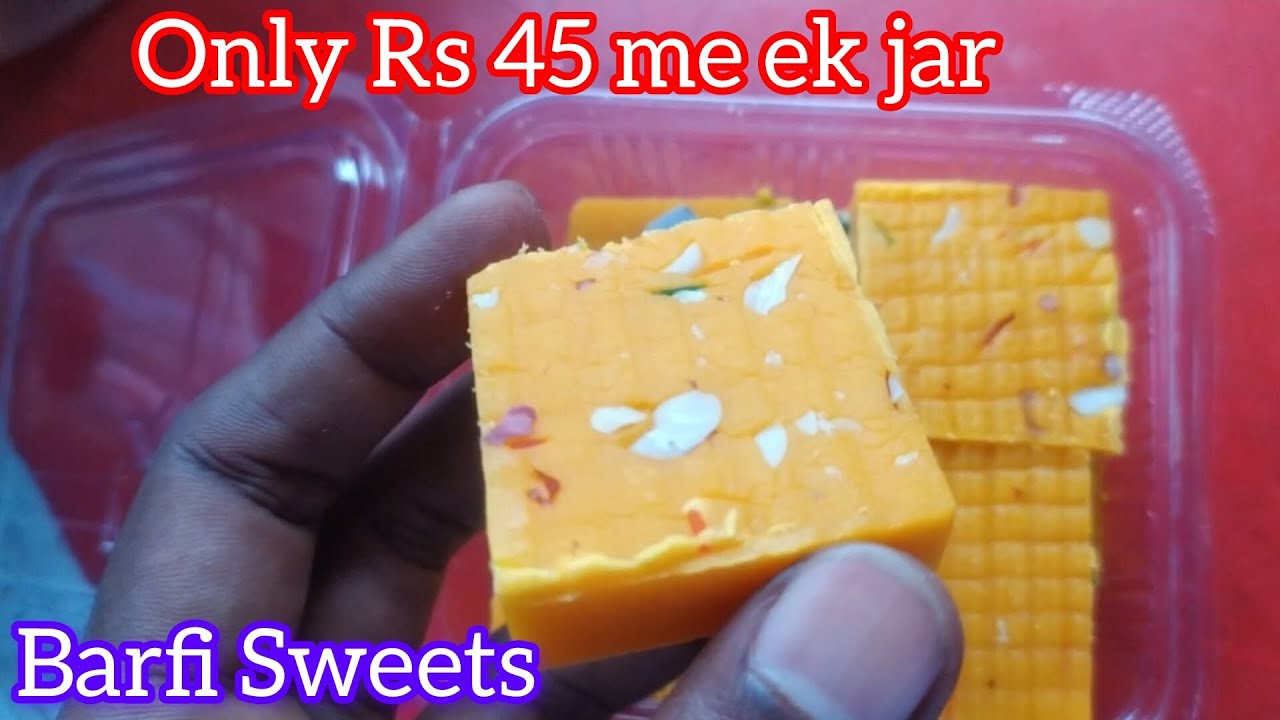 मात्र 45 रू में एक डब्बा काजू बादाम वाला वरफी#Sweets item #Bhsi Ka Dukaan #Celebratioon items 