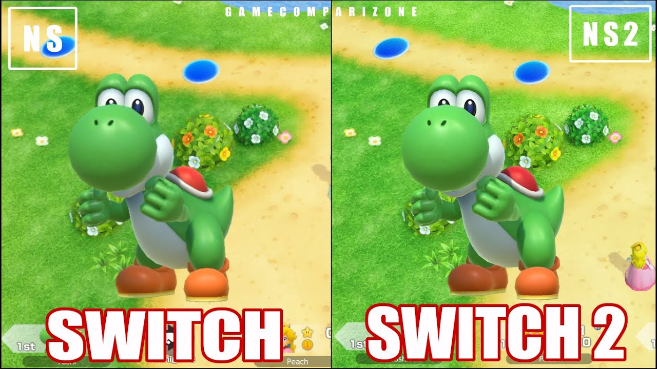 Super Mario Party Jamboree Switch 2 vs Switch 1 comparison