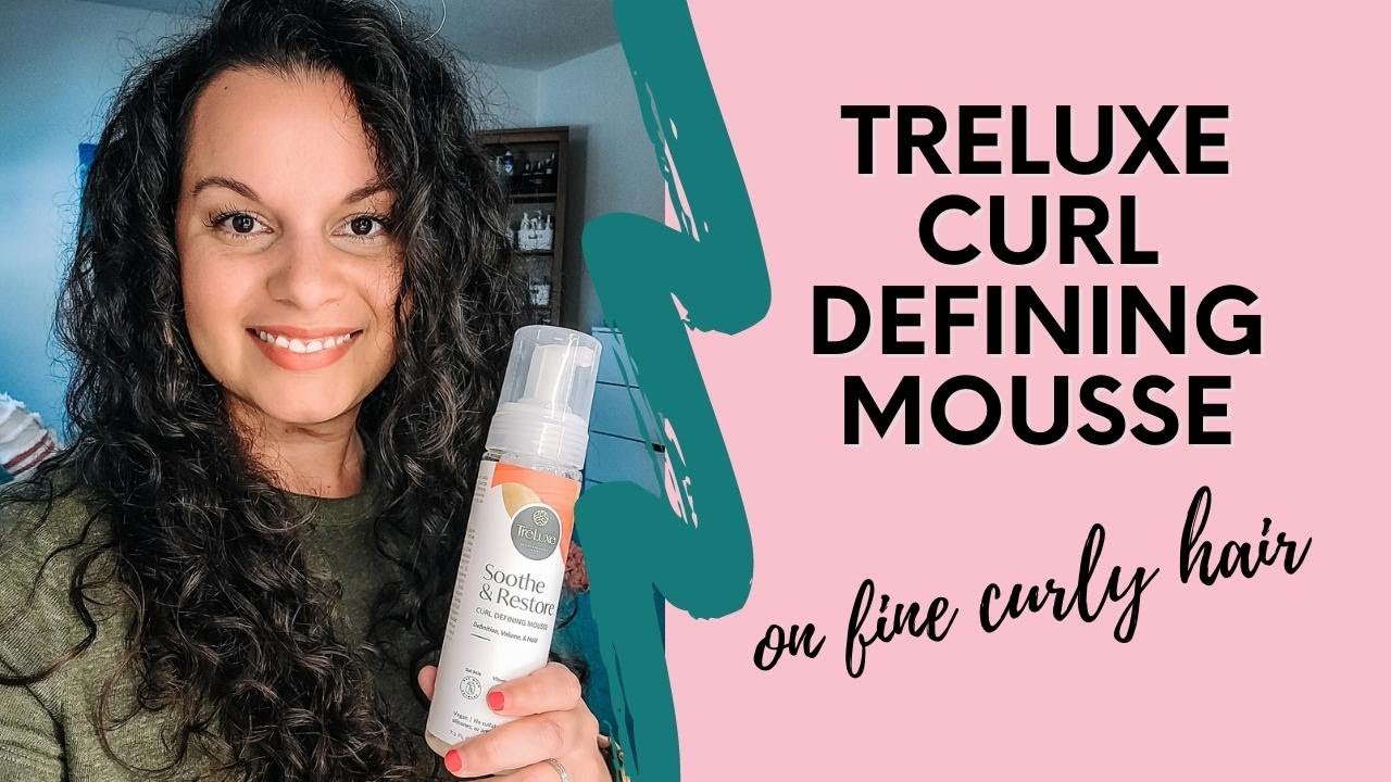 TreLuxe Curl Defining Mousse Review & Demo (on Fine Curly Hair)