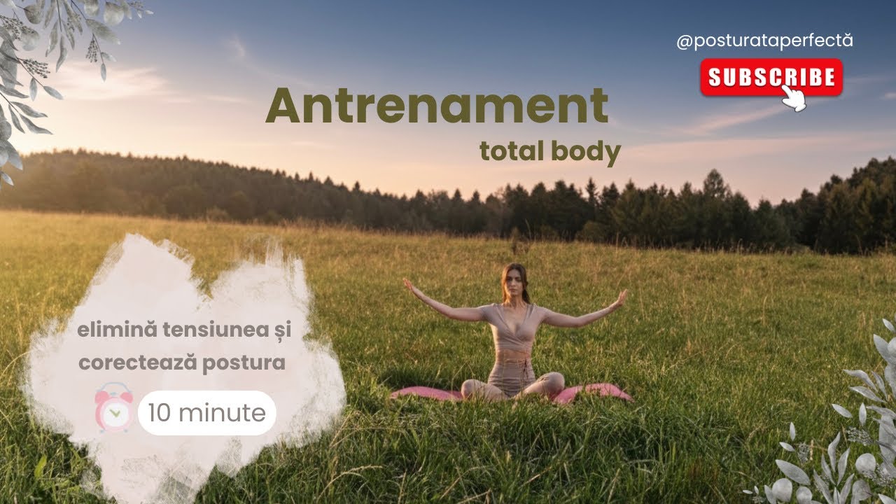🧘🏽 ANTRENAMENT POSTURAL COMPLET | Eliberează tensiunea și redeschide corpul | 10 min
