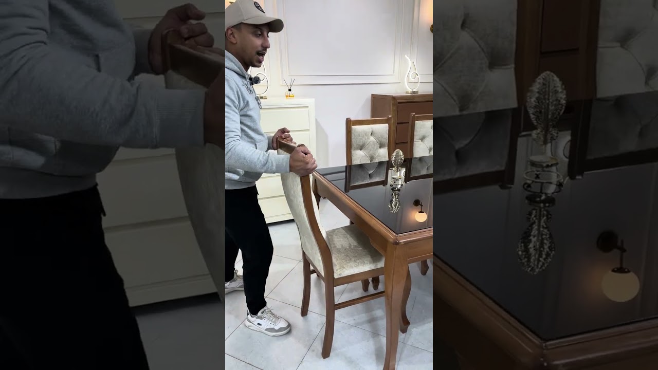 عمر دارك في نهارك مجوعة من الاثاث الرفيع خشب الزان الاتر 🪵👍