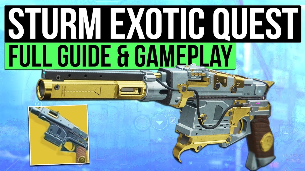 Destiny 2 New Light | Relics of The Golden Age Quest Guide | How to Get 'STURM' Exotic Hand Cannon