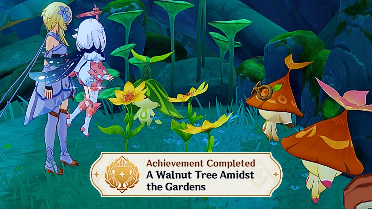 A Walnut Tree Amidst The Gardens Sumeru Hidden ACHIEVEMENT!! |115 Primos| Genshin Impact