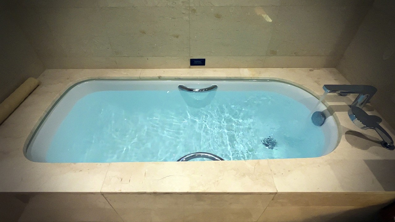 양곤 호텔 욕조 물소리 20분 | 혼자 여행, 아무것도 하지 않는 시간 (💧물멍 꿀잠 호캉스)