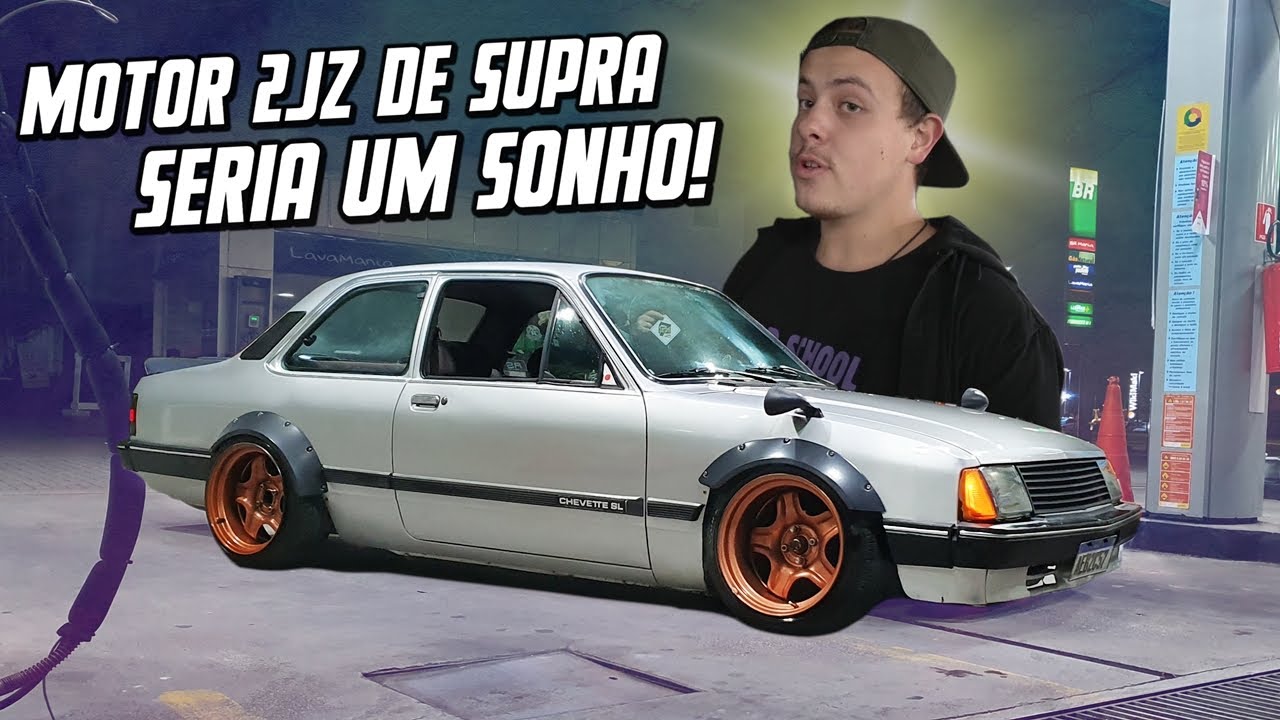 CHEVETTE COM RODAS LARGAS, PARECE AQUELES CARROS DE VÍDEO GAME!