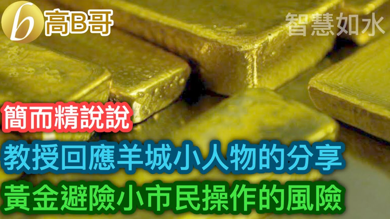 教授回應羊城小人物的分享 黃金避險小市民操作的風險［智慧如水 &ndash; 高B哥 GBG］