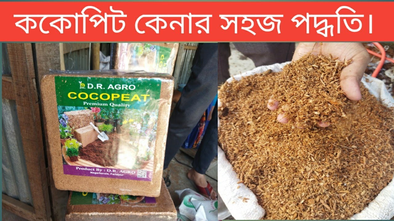 সহজেই কিনুন কোকোপিট, how to make cocopeat, কোকো পিটের দাম কত। #cocopeat #d.r.agro