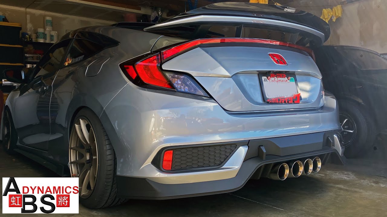 Type R Style Rear Diffuser Install 10th Gen Civic Coupe