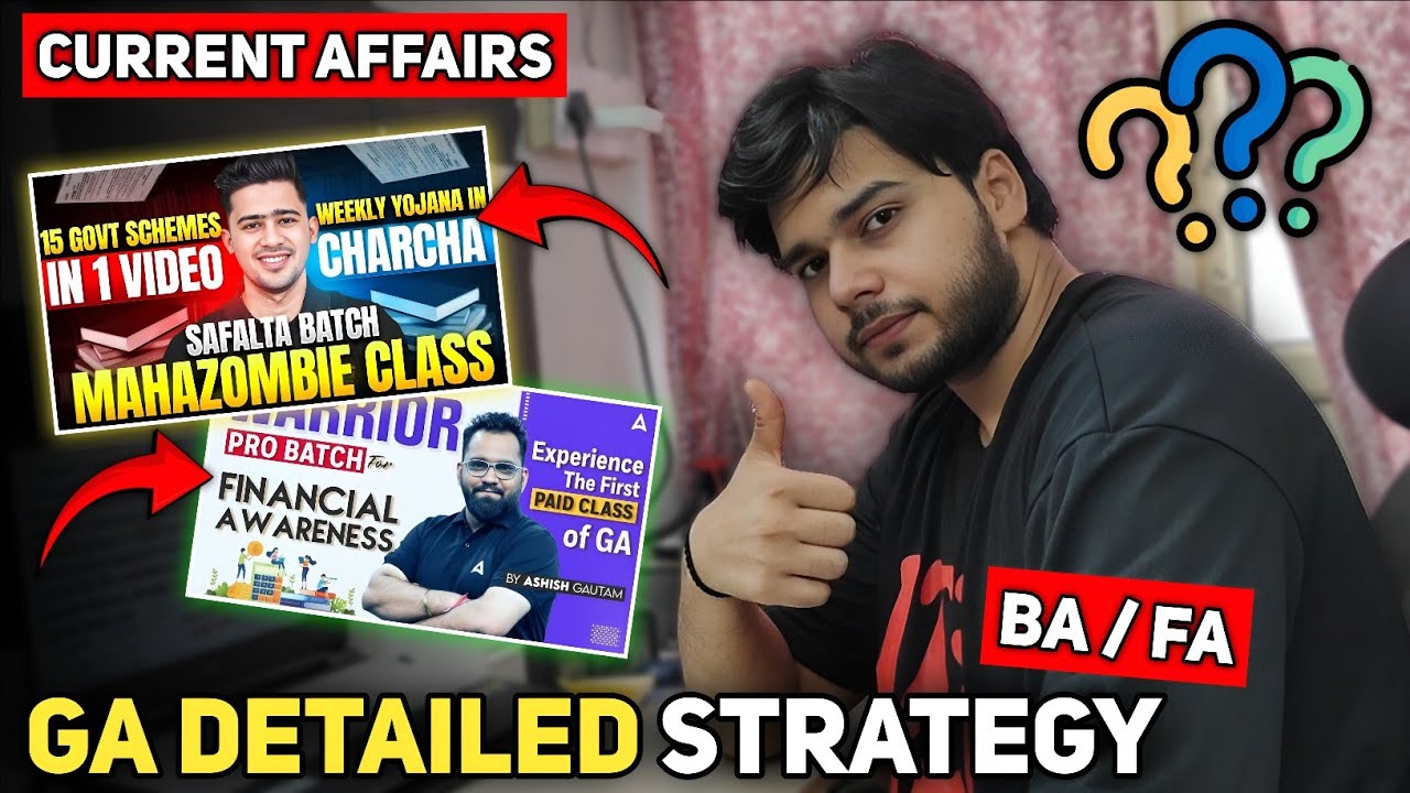My Secret GA Strategy 2025🤫 | SBI/IBPS PO Mains | CA + BA/FA All Sources🔥✅