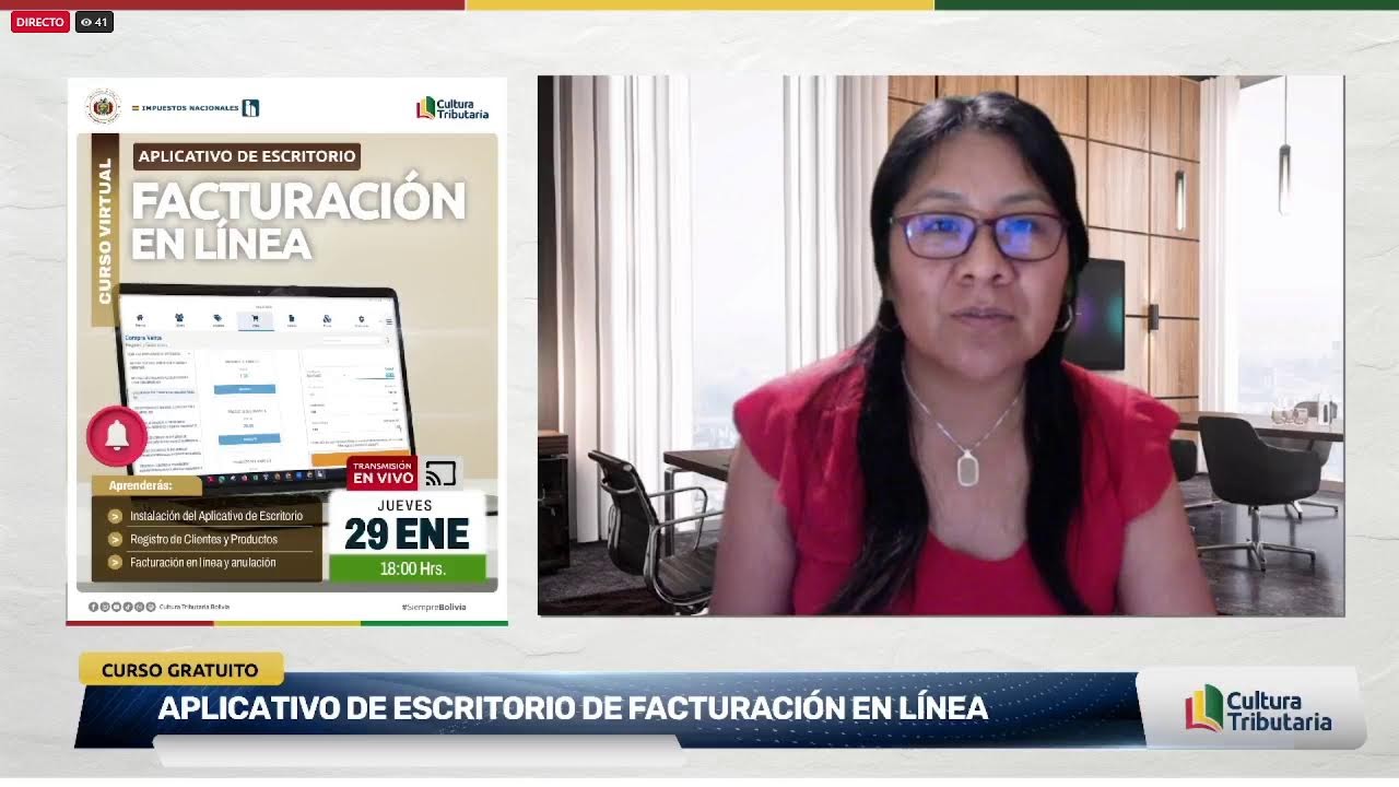 CURSO VIRTUAL: APLICATIVO DE ESCRITORIO DE FACTURACIÓN EN LÍNEA