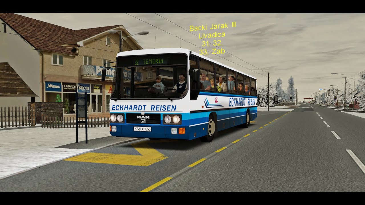 OMSI 2 - MAN UL312 - Novi Sad - Line 32: MAS Terminal - Temerin