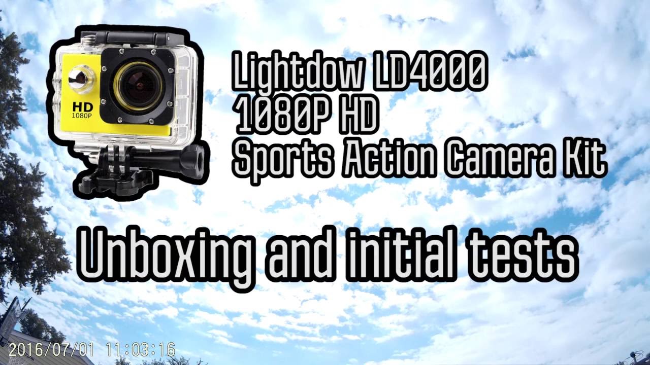 Lightdow 4000 HD Action Camera - Unboxing and initial review