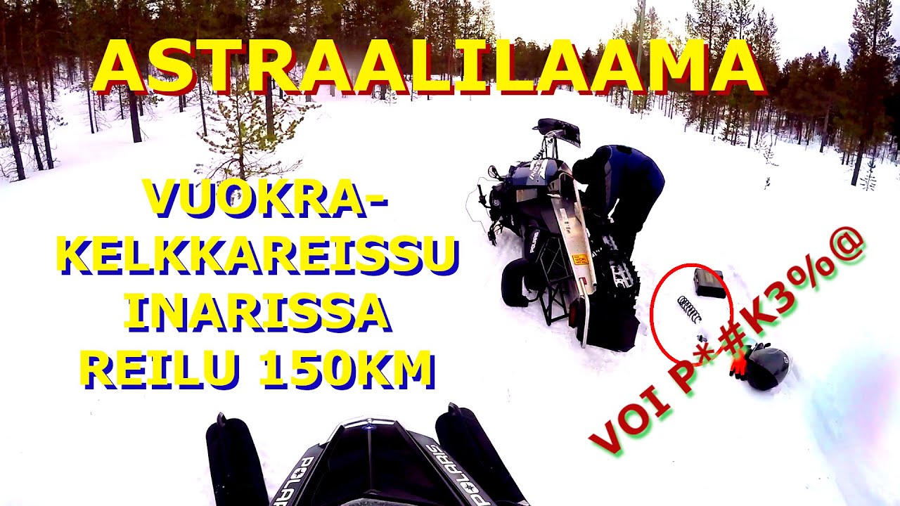 Vuokrakelkkareissu kalustotappioilla Saariselkä-Inari-Saariselkä reilu 150km