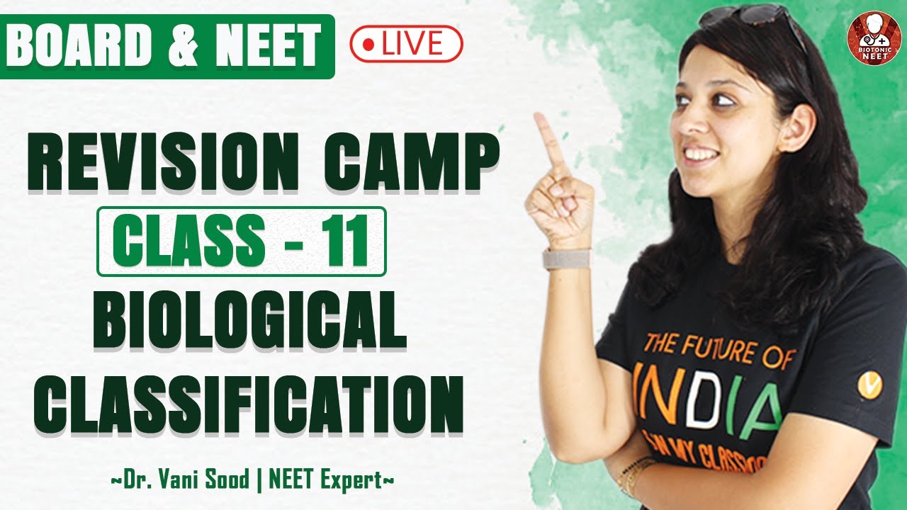 Biological Classification- Revision Camp Class 11 | Board & NEET Biology Lectures | Vedantu Biotonic