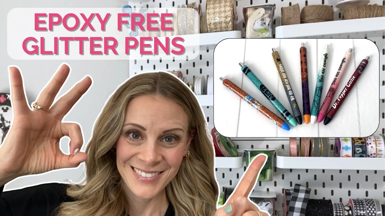 How to Make Glitter Pens WITHOUT Epoxy | Safe, Non-Toxic & Stunning!