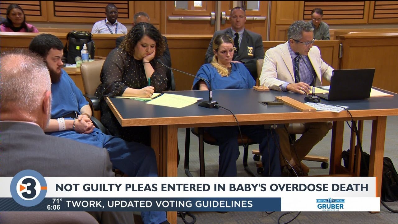 Not guilty pleas entered for man, woman charged in 11-month-old daughter&rsquo;s 2021 overdose death