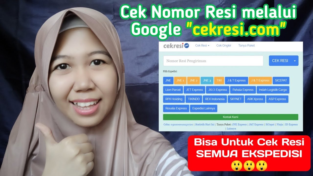 CEK RESI PENGIRIMAN TANPA APLIKASI / Cara Cek Nomor Resi di Browser