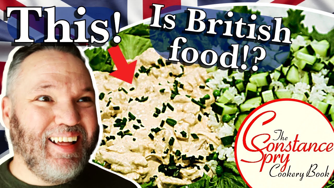 American Tries Coronation Chicken - Original Version - Vintage British Food