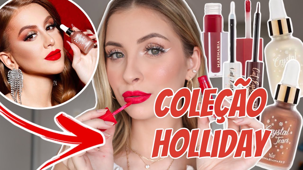 OS LANÇAMENTOS DE NATAL DA MARI MARIA MAKEUP!!! (COLEÇÃO HOLLIDAY) | FERNANDA TUMAS