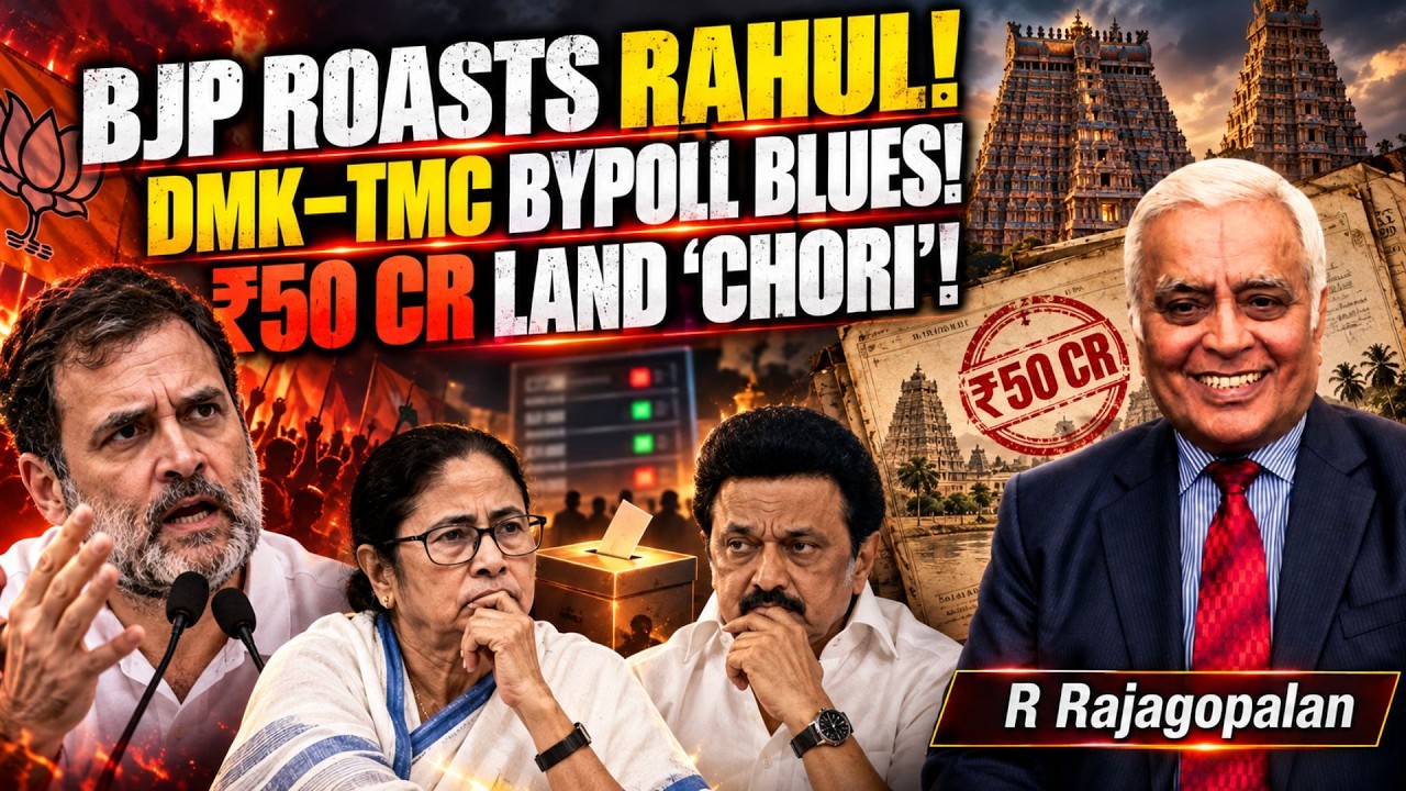 BJP Roasts Rahul; DMK&ndash;TMC Bypoll Blues, Land &lsquo;Chori&rsquo;, Akhilesh&ndash;Aarti&ndash;Ajey &bull; Delhi RR