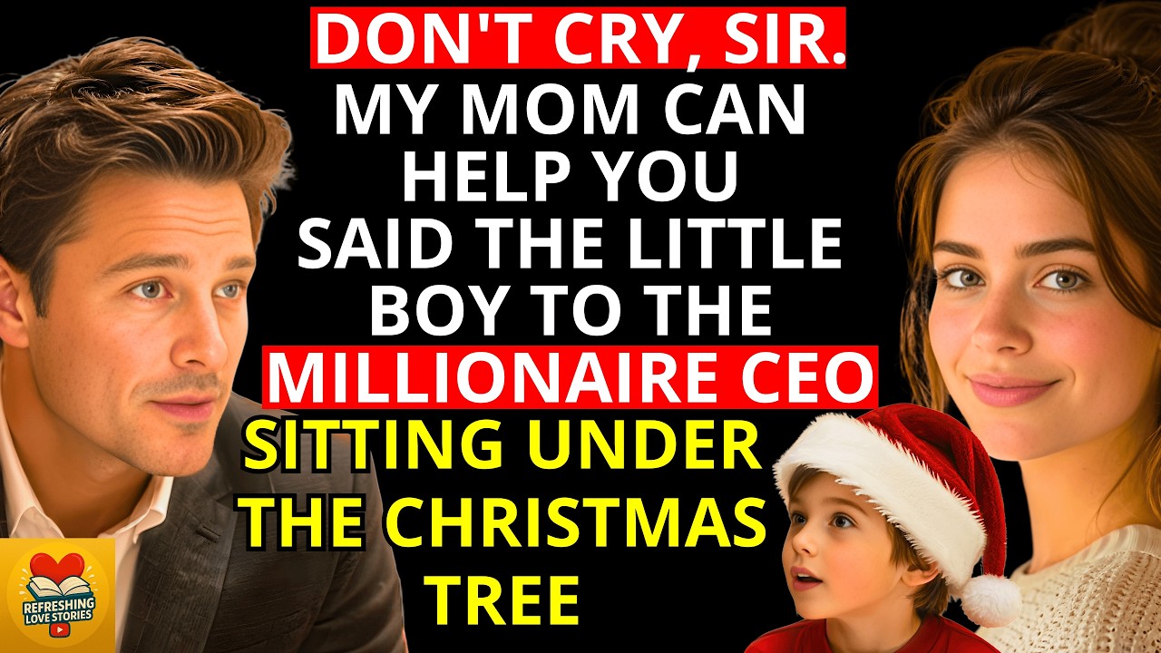 DON'T CRY, SIR  MY MOM CAN HELP YOU — SAID THE LITTLE BOY TO THE MILLIONAIRE CEO SITTING UNDER THE..