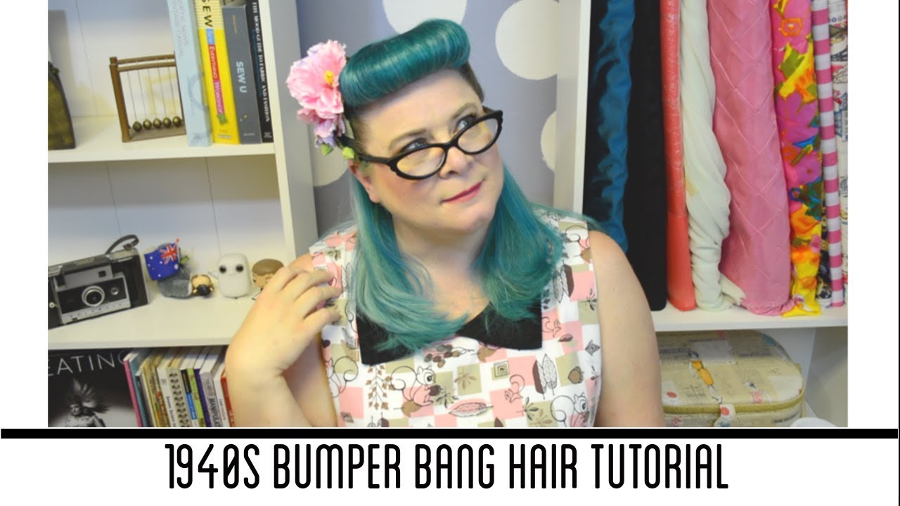 Judy Garland 1940s Bumper Bangs Vintage Hair Tutorial