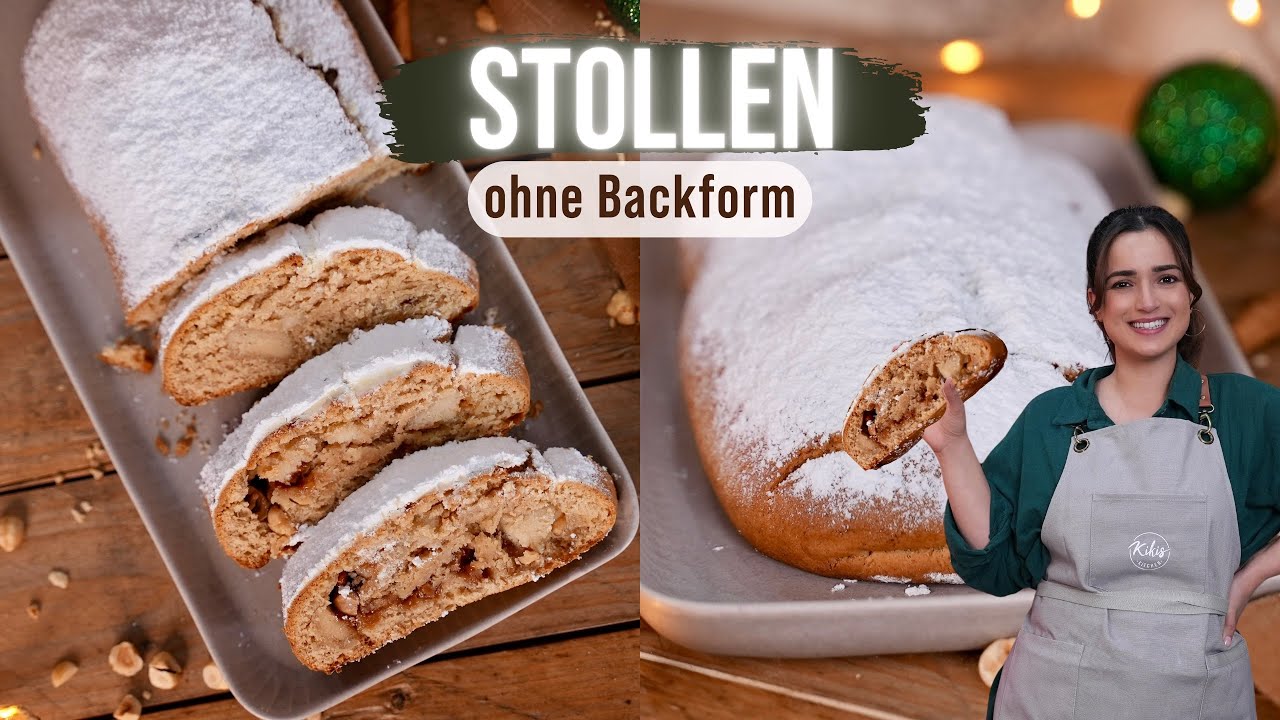 Leckerer Stollen mit Marzipan & Karamell 😍 Ganz einfach & anfängerfreundlich