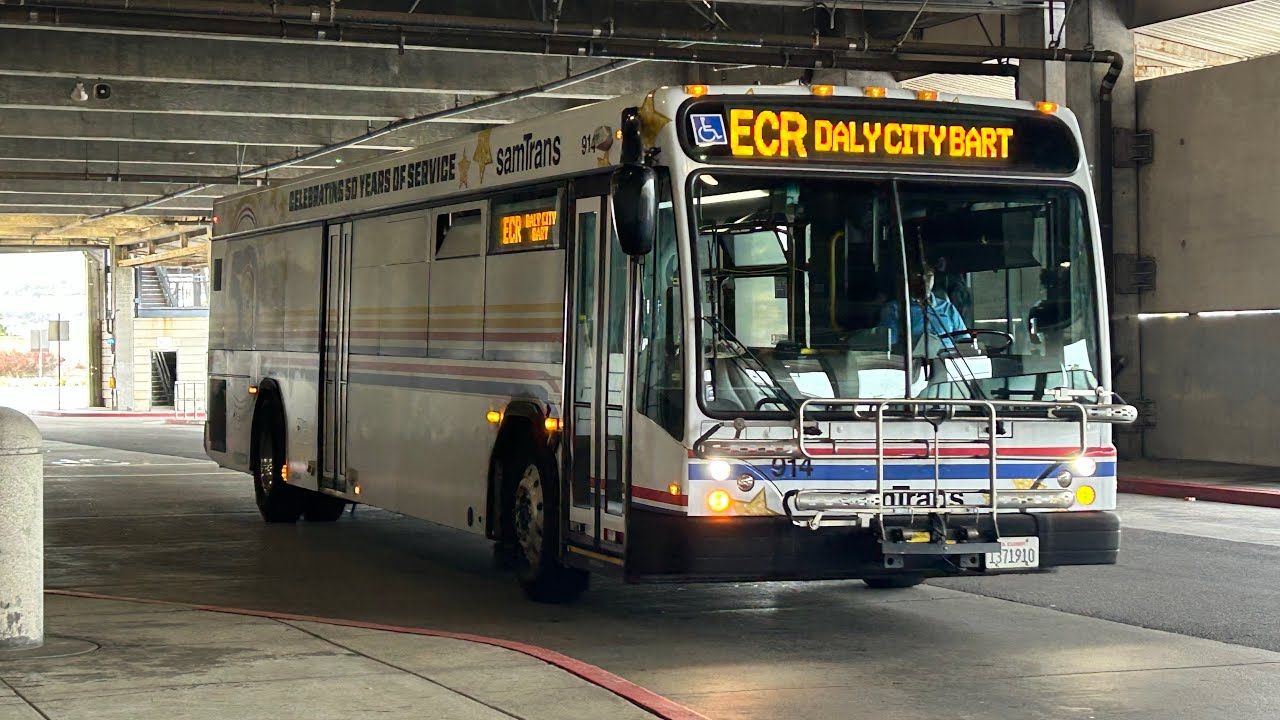 Celebrating 50 years with SamTrans! | Bus. 914 on Route ECR Northbound