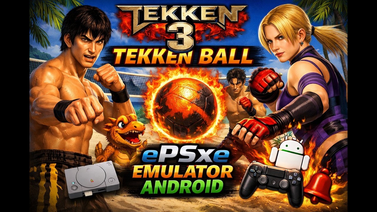 Tekken 3 — Tekken Ball Gameplay | ePSXe PS1 Emulator Android 🏐🔥