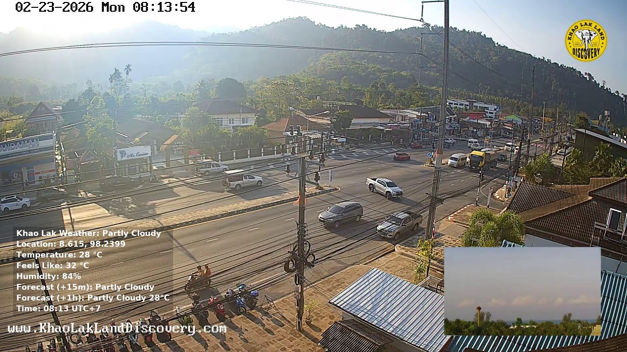 🔴 Khao Lak Webcam - Phang Nga, Thailand 🇹🇭 23-Feb-2026 03:48