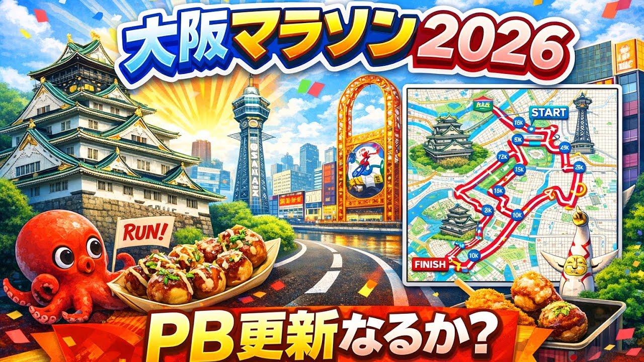 大阪マラソン2026 2年連続サブスリーPB更新なるか‼️